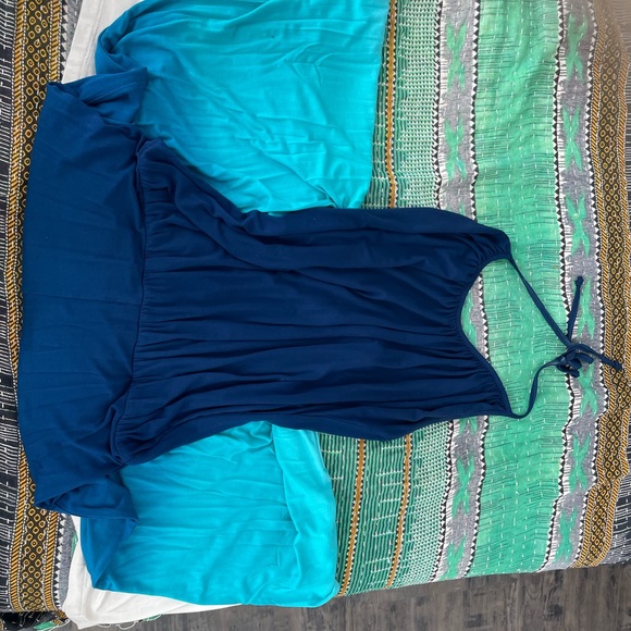 Young, fabulous and broke modal dip dyed halter jumpsuit - Picture 8 of 11